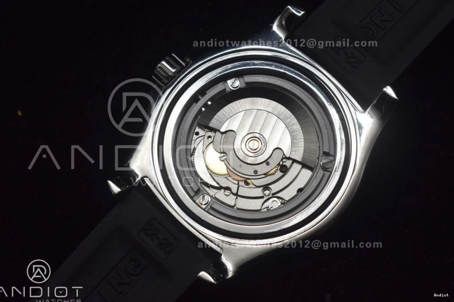 On A2824 Automatic Rubber Superocean 1:1 Black Edition Bezel Orange Strap 44 Dial Black Best TF 0523
